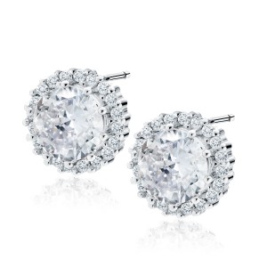 Cercei argint cu pietre DiAmanti Z1676E_W-DIA (Argint 925‰ 2,5 g.)